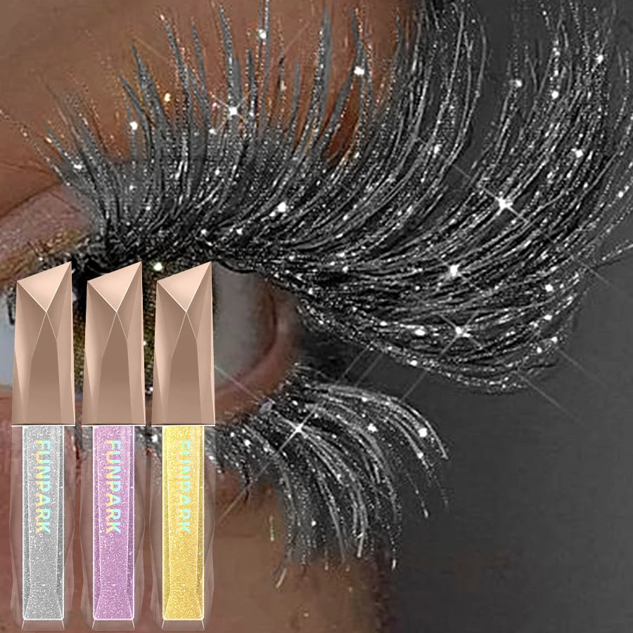 Waterproof Diamond Shine Volume Curl Mascara-glitter Snow Effect Eye