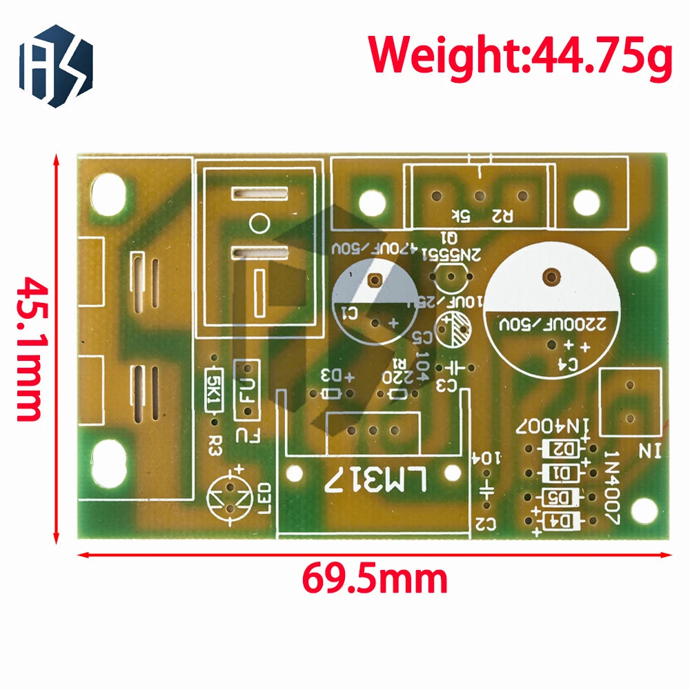 LM317 Adjustable Linear Voltage Regulator Module DIY Power Supply Zpaxo