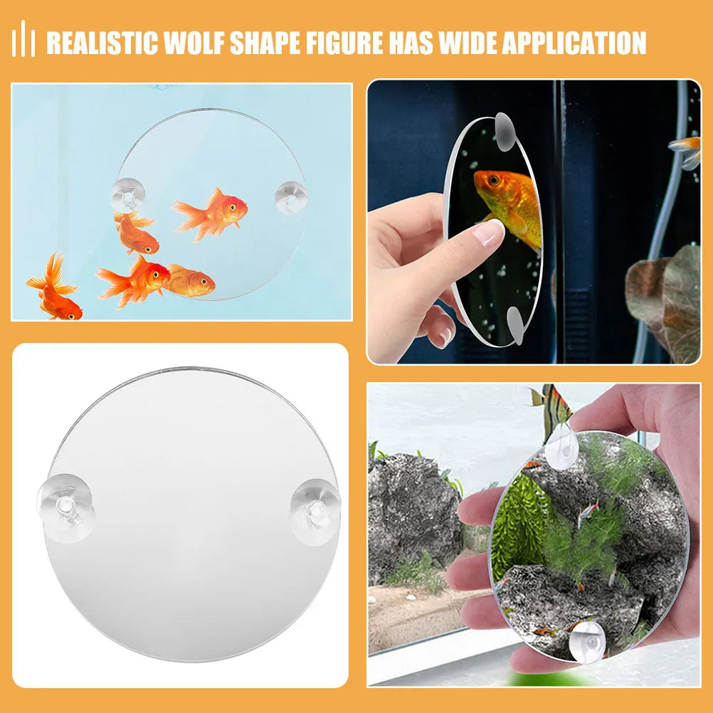 Betta Fish Acrylic Mirror Single Side Suction Cup Tank Training