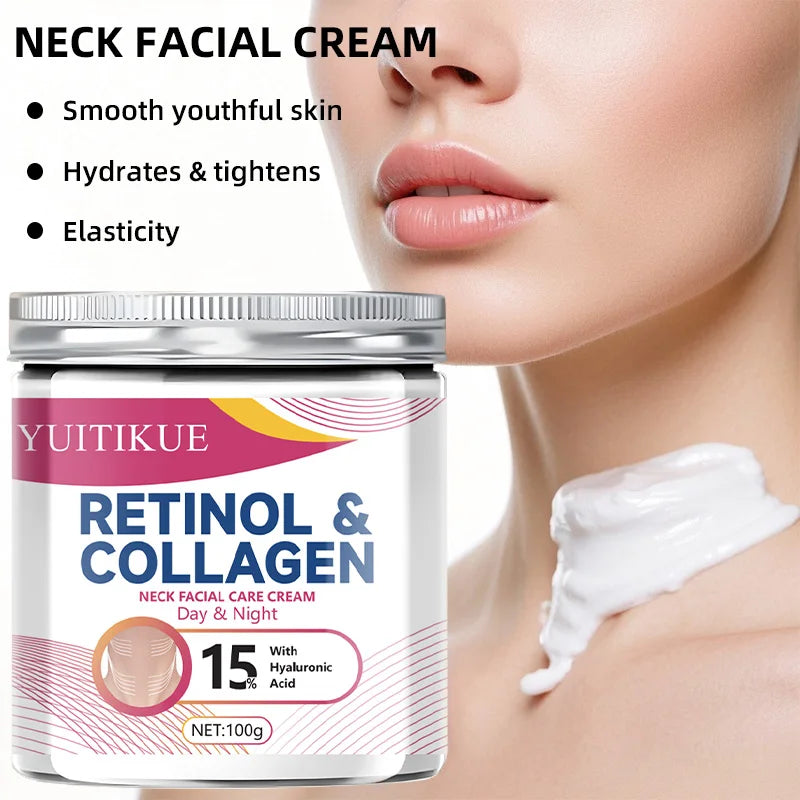 YUITIKUE Collagen Neck Cream – Firms, Lifts & Reduces Wrinkles Neck Firming Cream Zpaxo