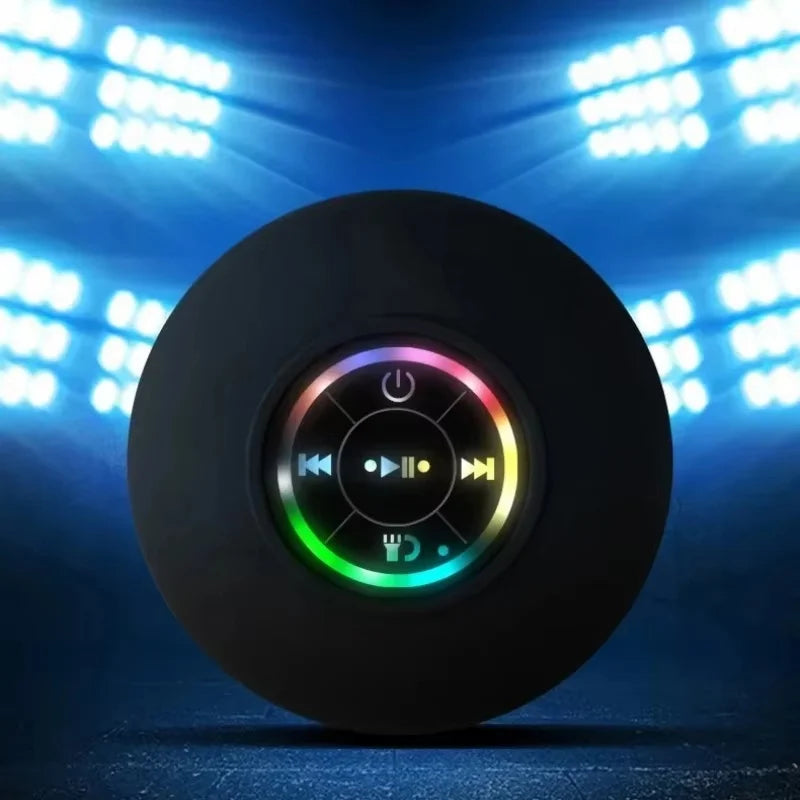 IPX4 Bathroom Waterproof Wireless LED Bluetooth Loudspeaker Large Suction Cup Mini Portable Speaker Outdoor Sport Stereo Speaker Zpaxo