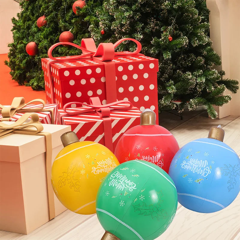 Giant Inflatable Christmas Balloon PVC Material Outdoor Garden Pool