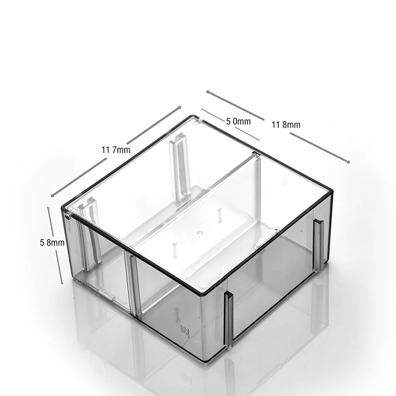 Durable Transparent Double Layer Box Car Model Display Large Capacity Zpaxo