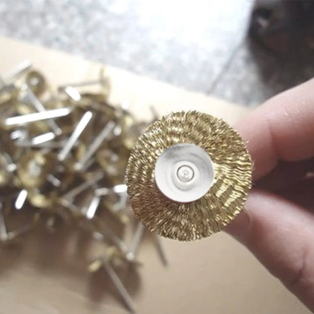 Dremel Accessories Wheel Brass Brush Rust Removal Stainle Wire Steel