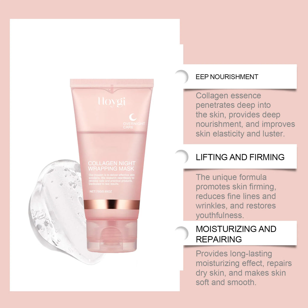 Hoygi Collagen Peel Off Mask Anti Wrinkle Firming Hydrating Easy Peel All Skin Types Non Irritating Deep Cleansing Brightening Zpaxo