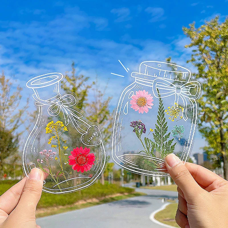 Personalized Glassware Drie Bookmarks Dried Flowers Plant Samples Zpaxo