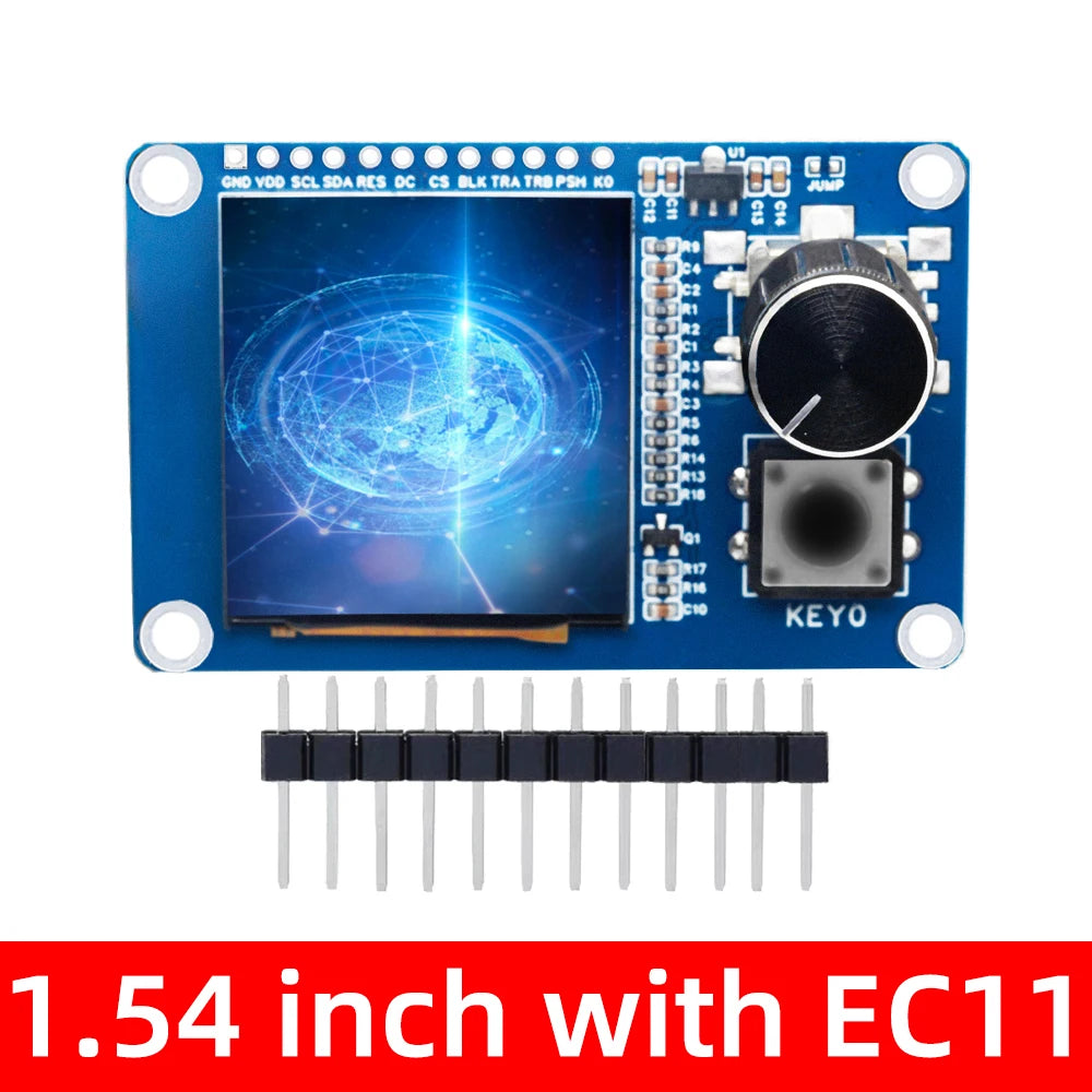1 8 2 0 SPI TFT LCD Display Module EC11 Rotary Encoder Compatible Zpaxo 1.54 inch