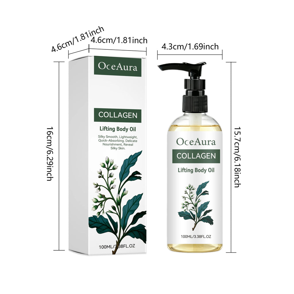 OceAura Collagen Lifting Body Oil – Firming & Hydrating Skin Firming Body Oil Zpaxo