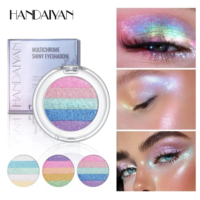 Colorful Chameleon Eyeshadow Palette Multipurpose Pressed Powder Eye