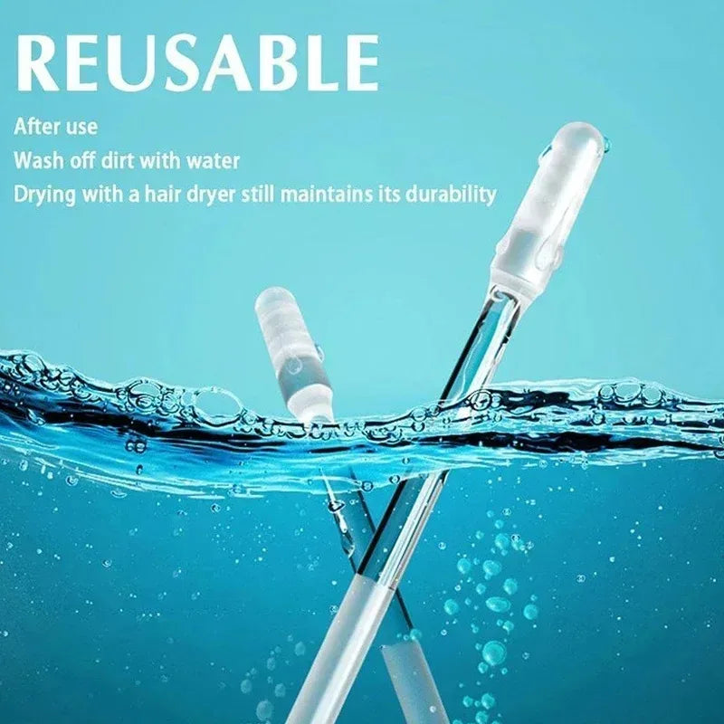 24Pcs Disposable Silicone EarWax Remover sticky ear pick For Kids Olders Adult S/L Ear Cleaner Reusable Adhesive Earpick Zpaxo