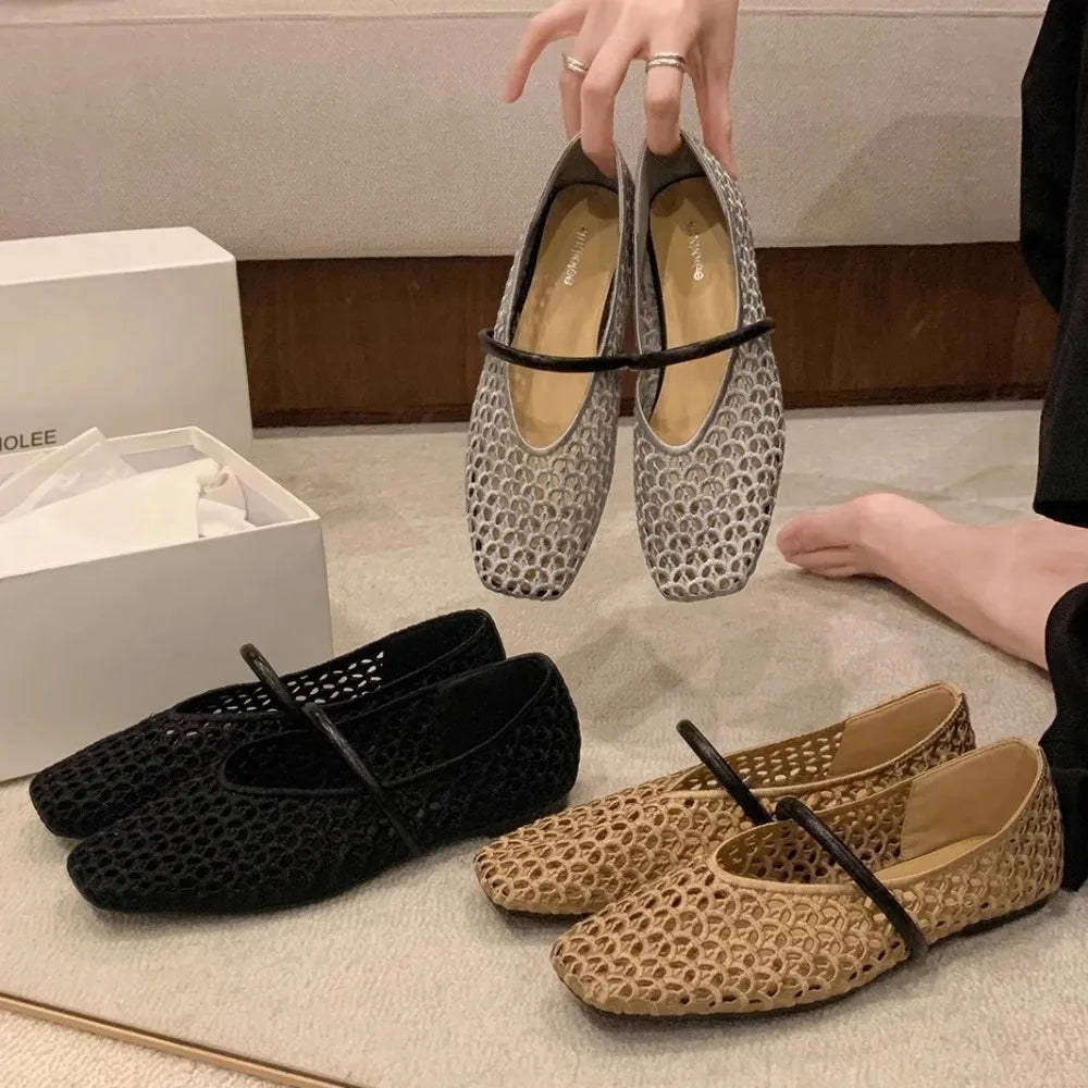 Summer Wear Round Toe Straight Buckles Casual Comfortable Women's