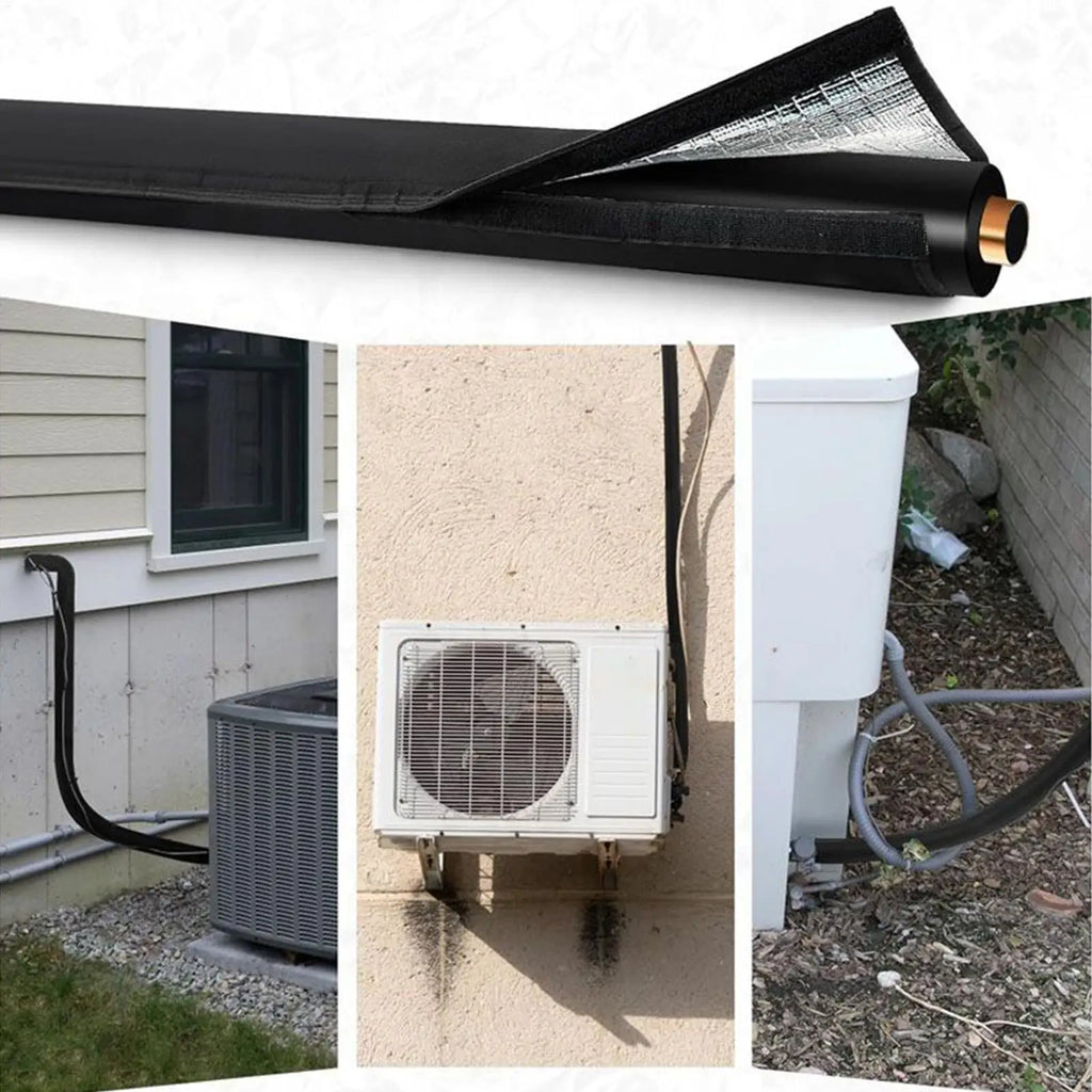 600D Oxford AC Pipe Insulation Sleeve UV Resistant Thermal Cover Air
