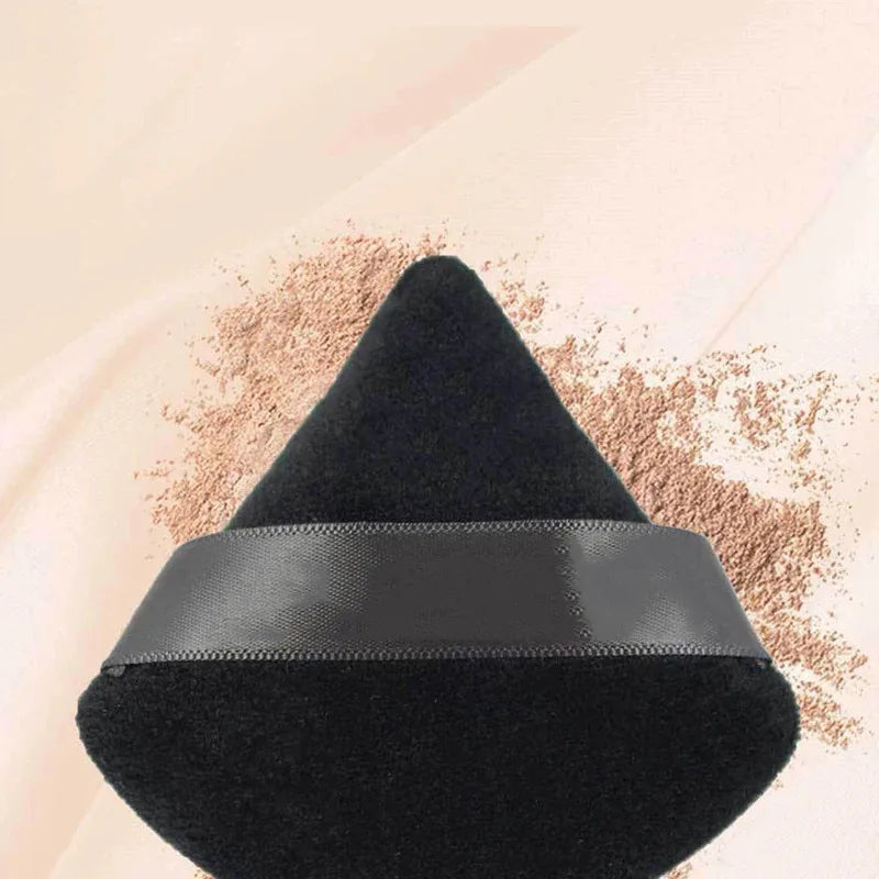 Velvet Triangle Powder Puff Set – Soft Makeup Sponge for Face