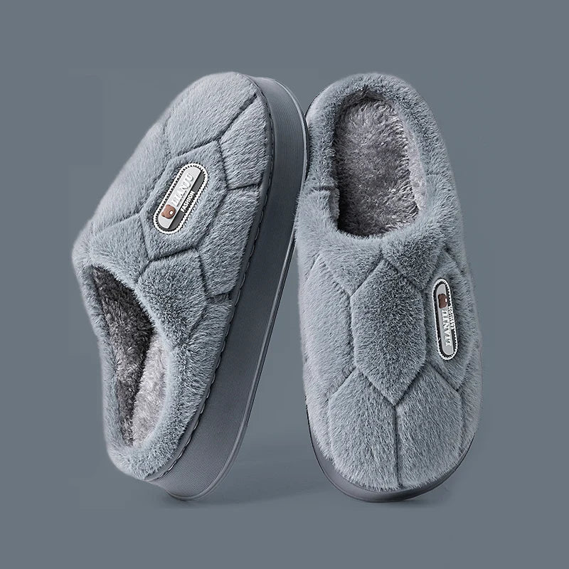 Trend Winter Couple Indoor Non-slip Men Women Flip Flops Warm