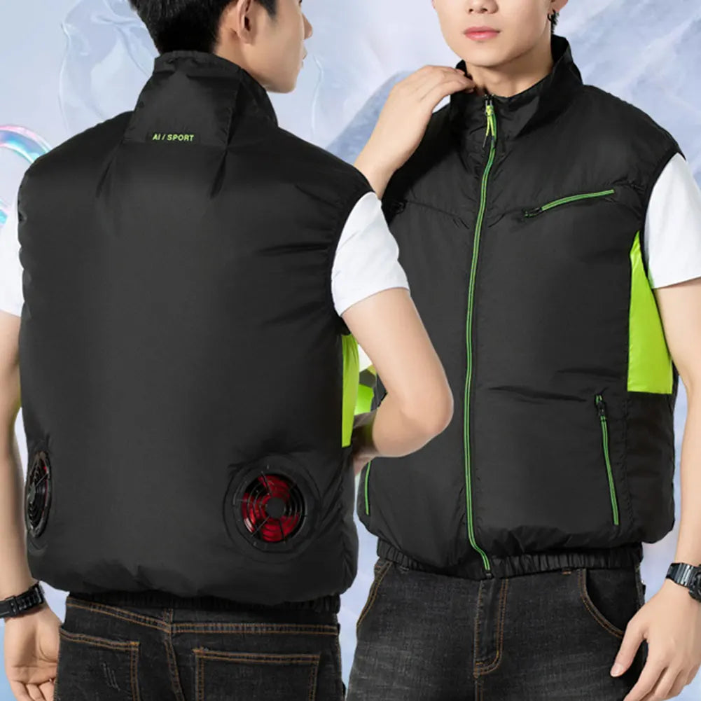 Ice Vest Breathable Fishing Vest Sleeveless Workwear for Summer Outdoor Activities Zpaxo