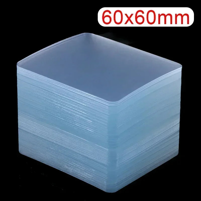 Ultra-strong Glue Double Sided Adhesive Tape Transparent Square Wall Stickers Patch for Bathroom Seamless Waterproof Nano Tapes Zpaxo 60x60mm 20PCS 1mm