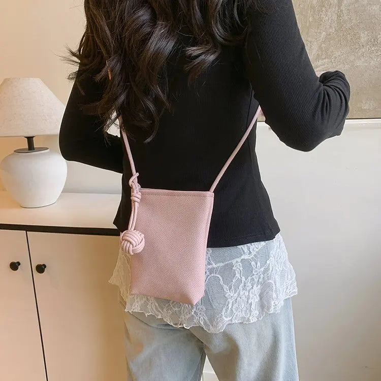 Phone Bag Women Leather Small Crossbody Designer Cell Lightweight