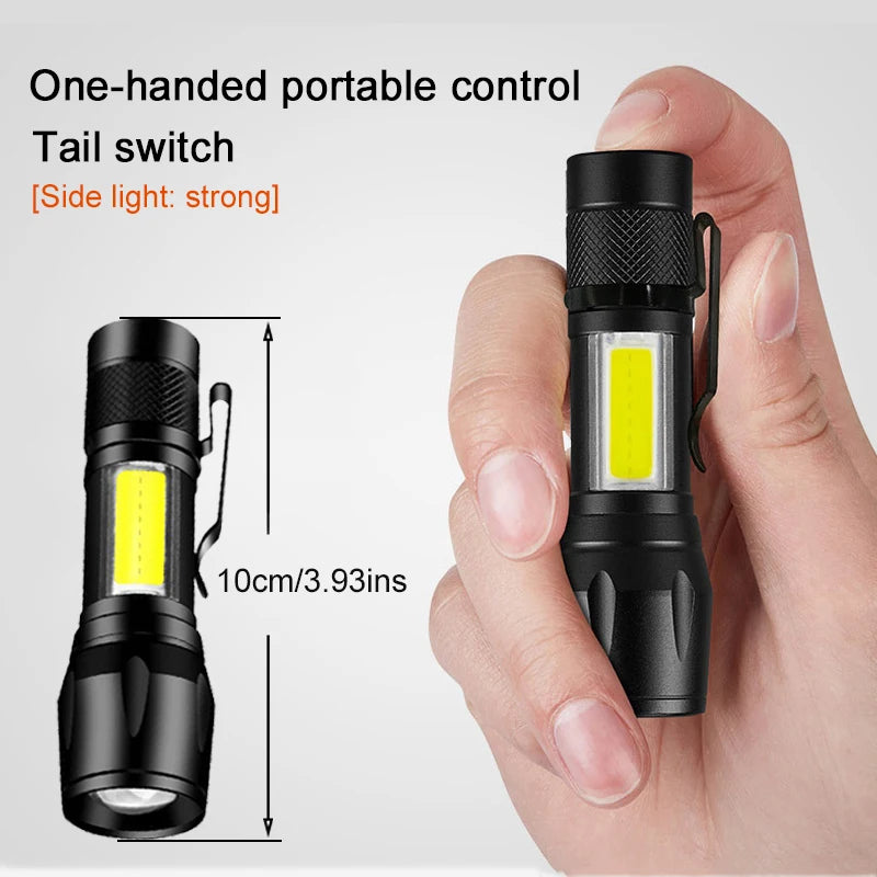 Mini UV LED Rechargeable Flashlight – 800LM, Waterproof, USB LED UV Flashlight Zpaxo
