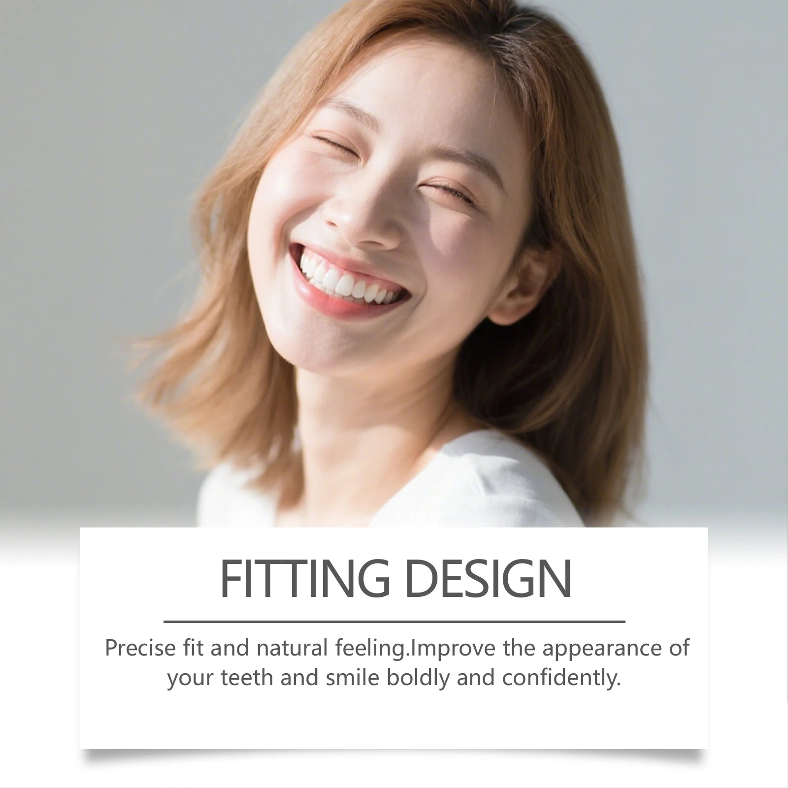 Adjustable Snap Teeth Smile Veneers Natural White Comfortable Fit Cosmetic Dentures False Teeth Beauty Care Oral Hygiene Resin Zpaxo