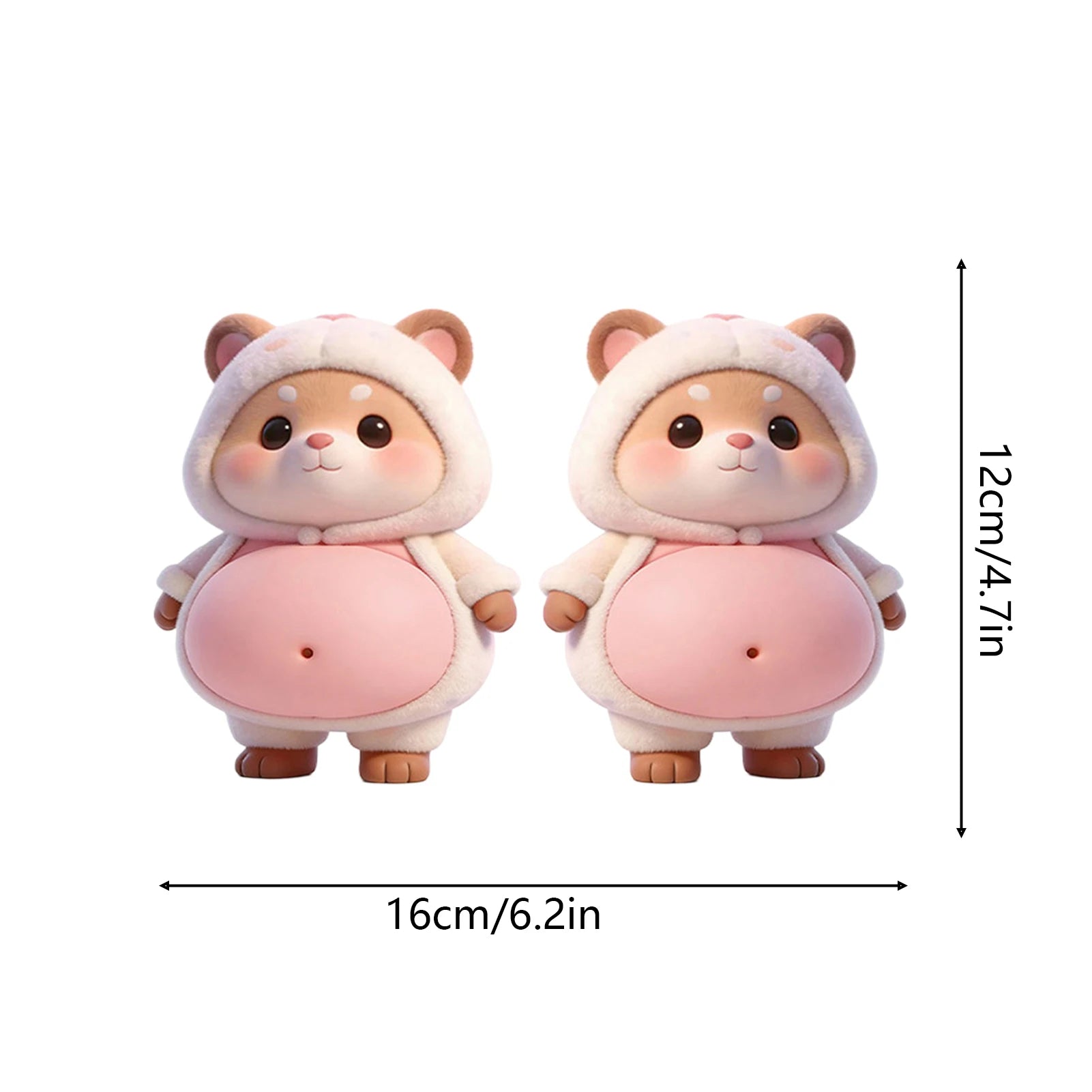3D Squeeze Puppy Cartoon Stickers – Kids Party Favor Decor Cartoon Sticker Set Zpaxo hamster