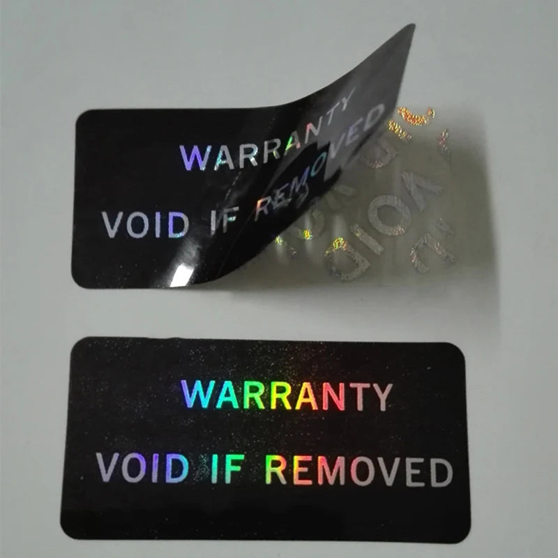 100Pcs Warranty Protection Sticker Security Seal Brittle Paper Tamper Proof Warranty Void Label Stickers Adhesive Label Guanante Zpaxo
