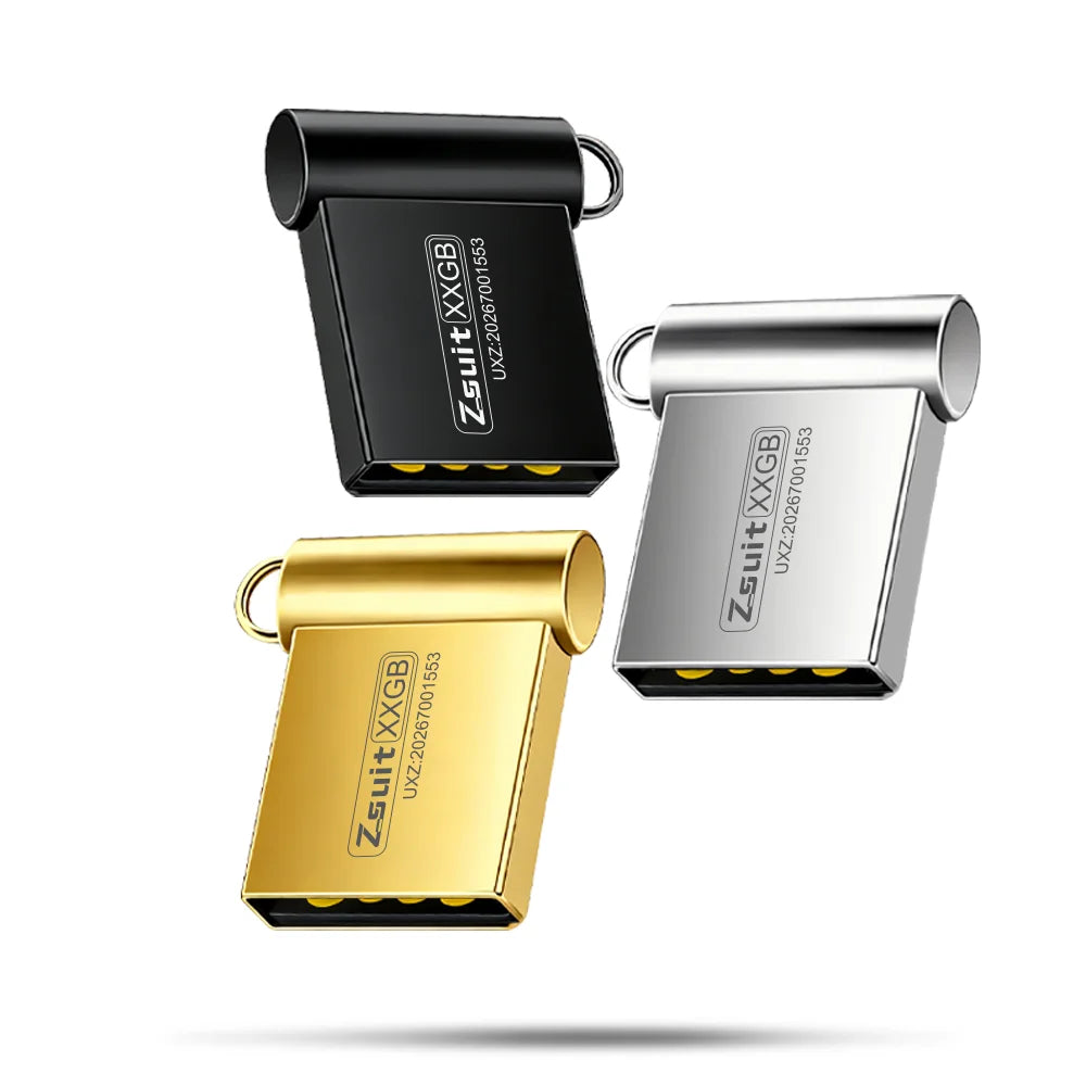 50 pcs Logo High-Speed Mini USB Flash Drives, Free Shipping USB 3.0/2.0 Interface 128GB/64GB/32GB Storage USB Metal Flash Drive Zpaxo