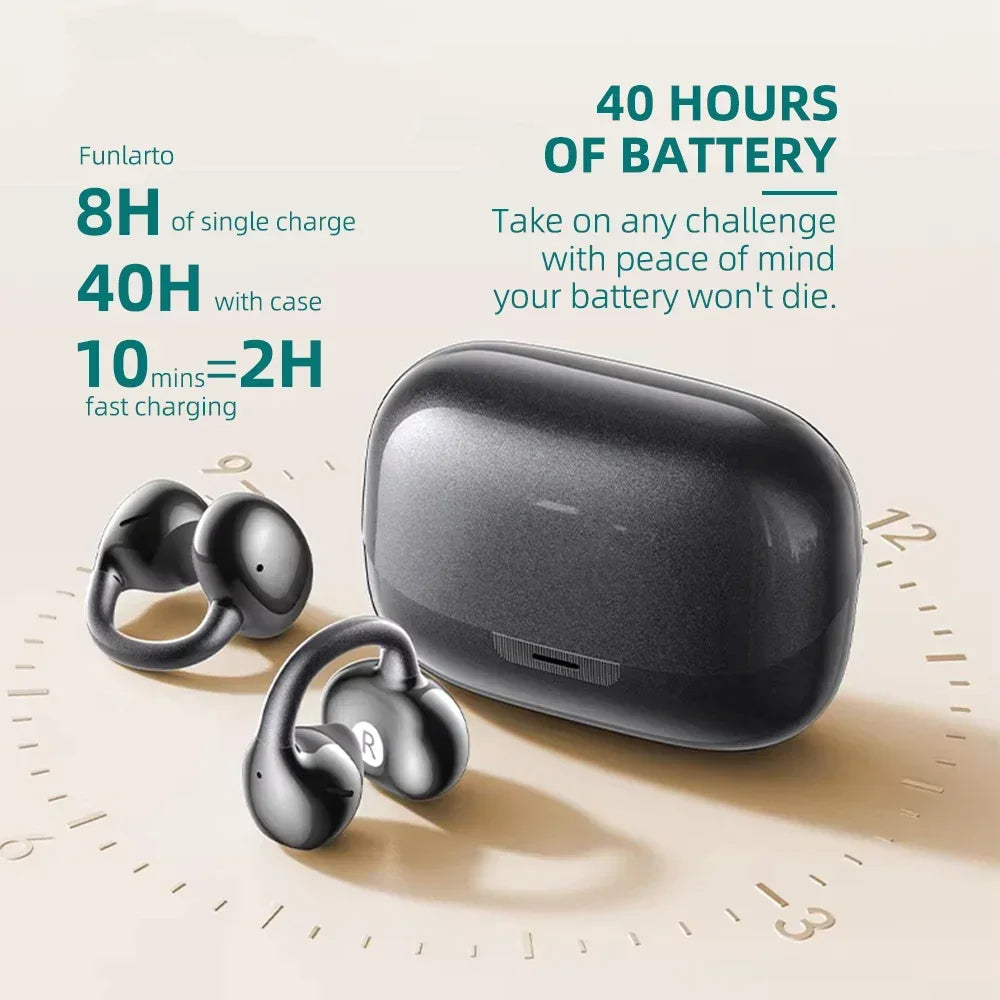 Open Ear Earbuds Bluetooth 6 0 Clip Lightweight Comfort Headphones