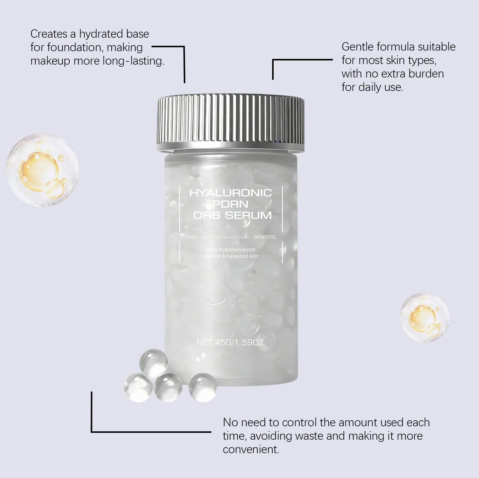 Hoygi Hyaluronic PDRN ORB Serum – Firming Deep Hydration Face Serum Zpaxo
