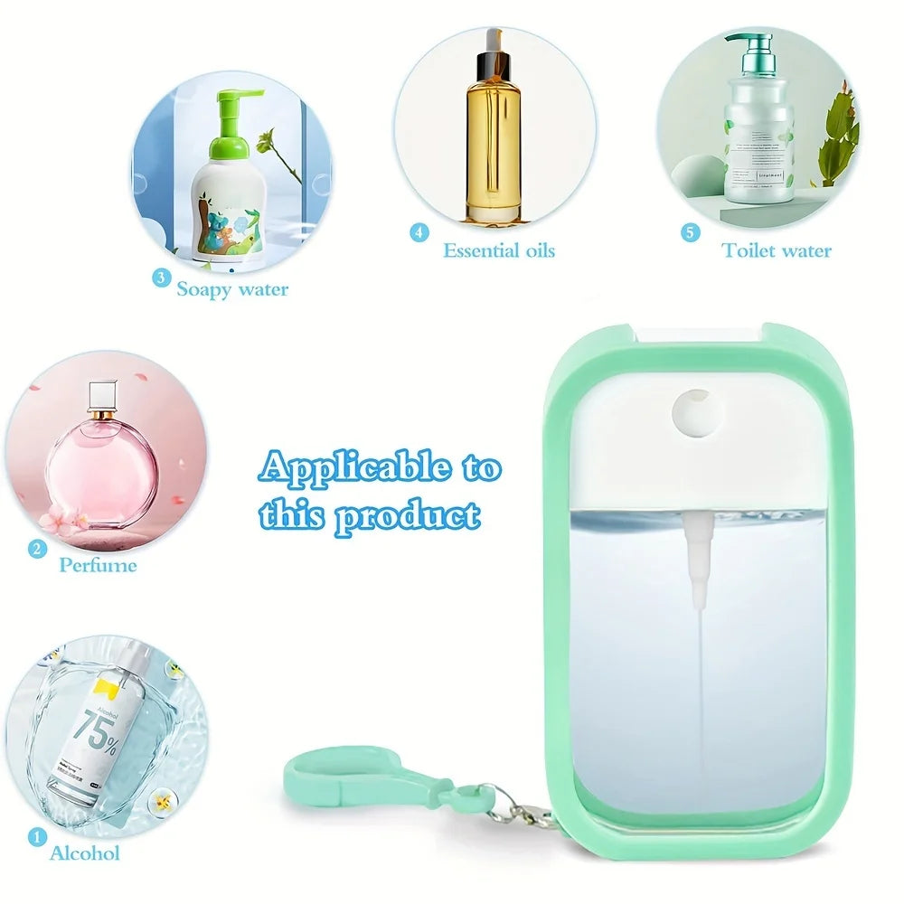 Portable Square Perfume Spray Bottle Alcohol Watering Hand Sanitizer