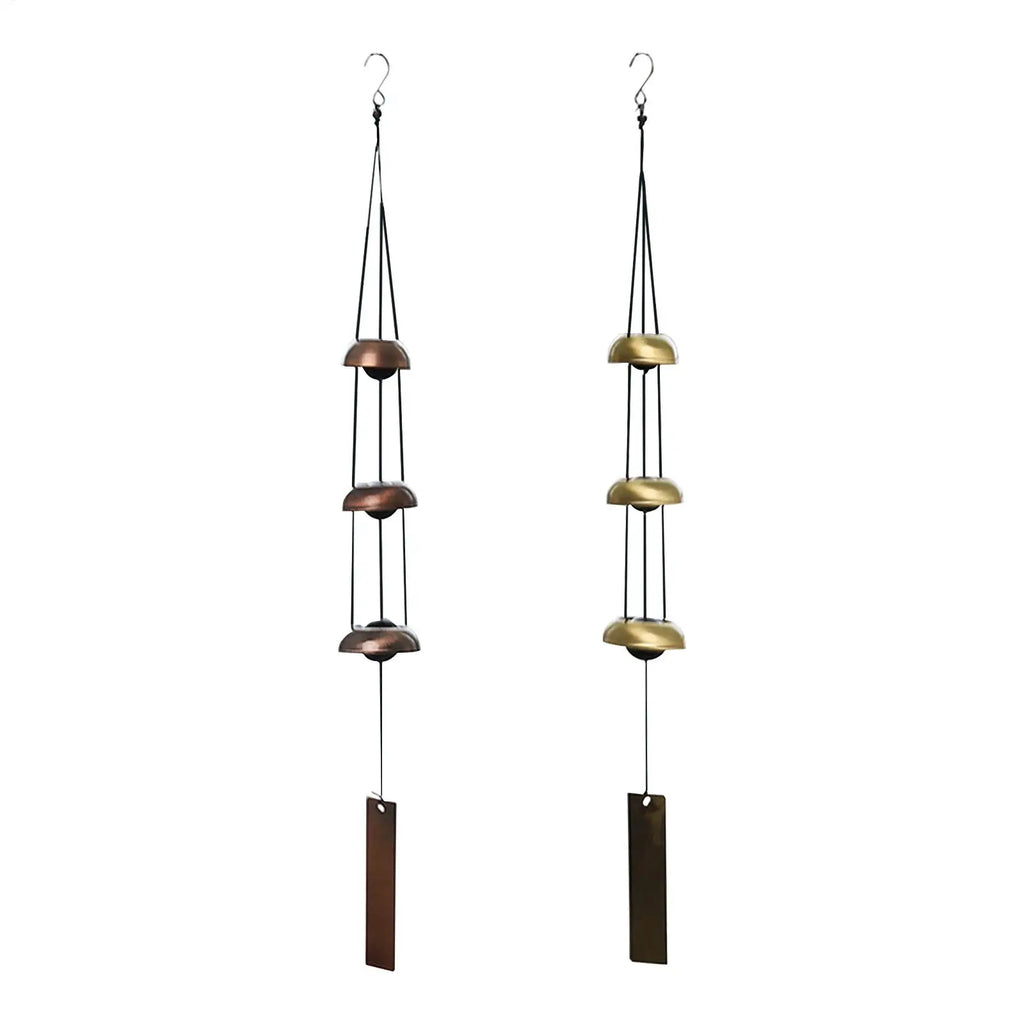 Chimes Outdoors Blessing Sounding Ornament 3 Bells Copper Small Wind