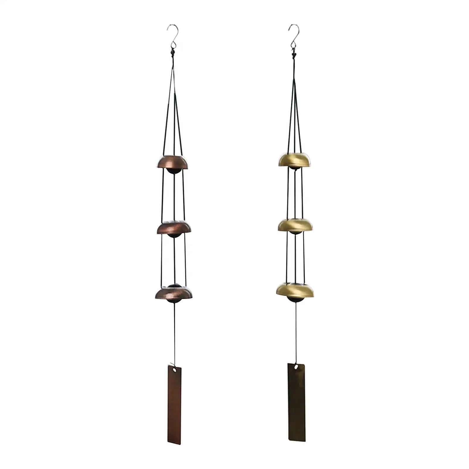 Chimes Outdoors Blessing Sounding Ornament 3 Bells Copper Small Wind