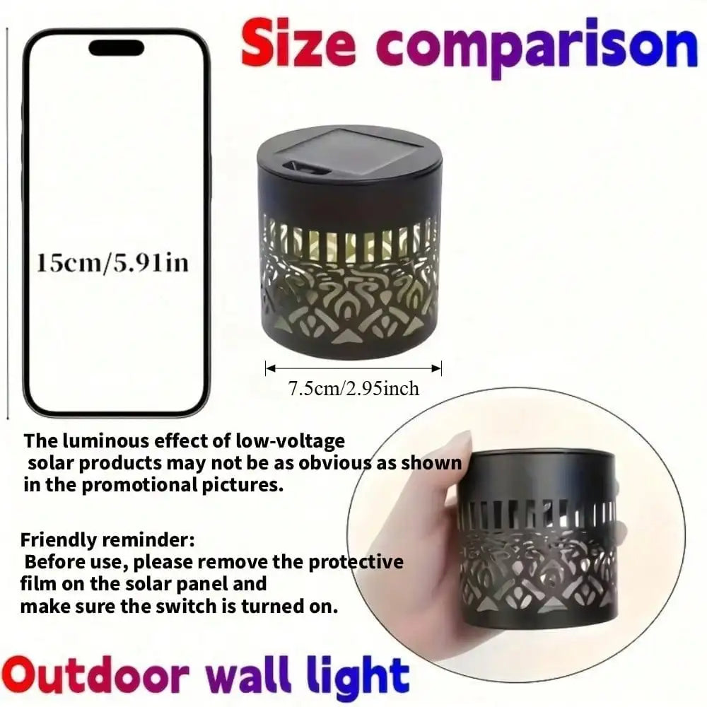 Gradient-color Mandala Lamp Solar-powered Garden Decorative Light