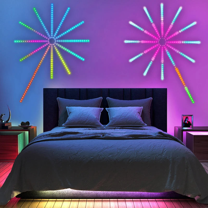Bluetooth LED RGB Meteor Lights Remote Control Year Wedding Christmas Zpaxo