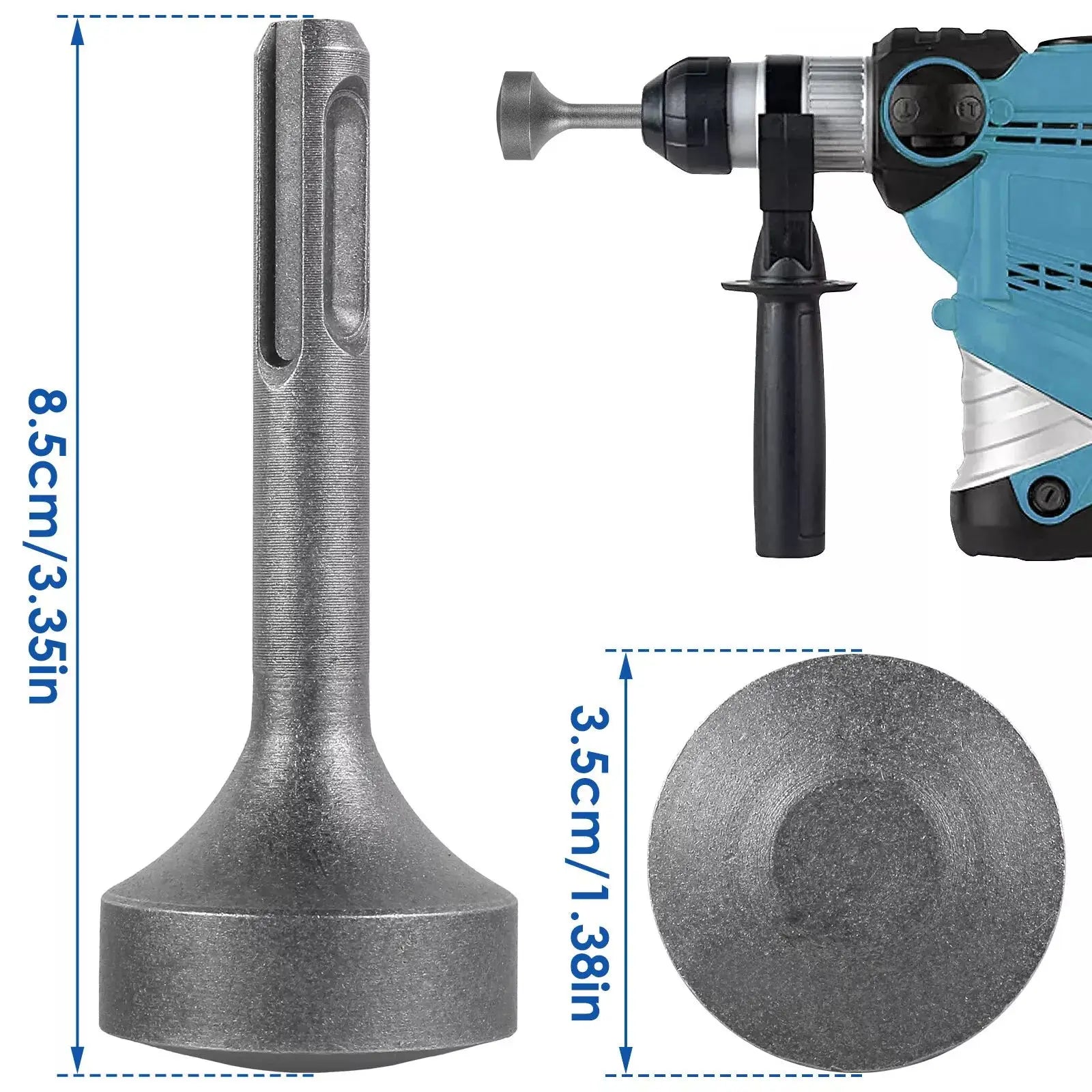 SDS Ground Rod Driver Forged Steel Drill Bit Wear Resistant Rotary