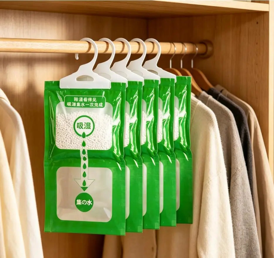 2 Hangable Wardrobe Dehumidifier Bag Moisture-proof Anti-mildew