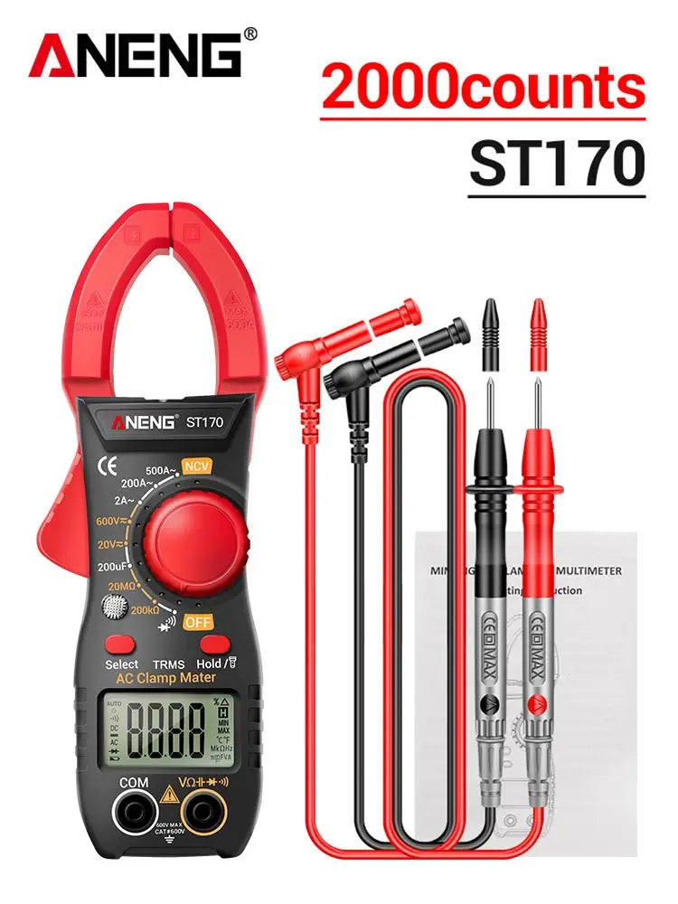 Clamp Meters Measuring AC DC Voltage Current Resistance Capacitance