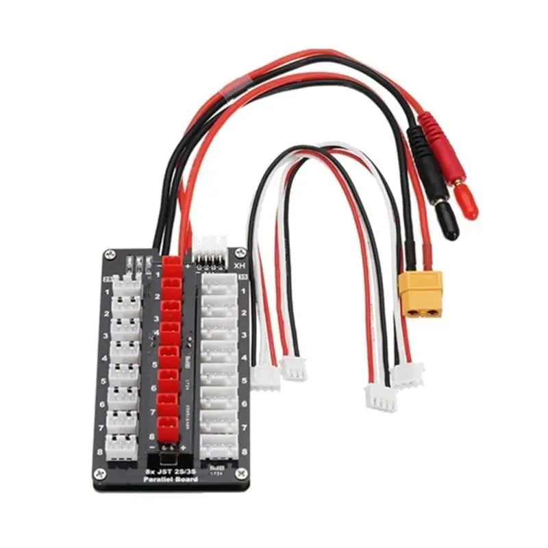 652F Charging Setup with XT60 Plug 1s 3s Lipo Battery Parallel Charging Board JST Balance Plug and XT60 Connectors Zpaxo