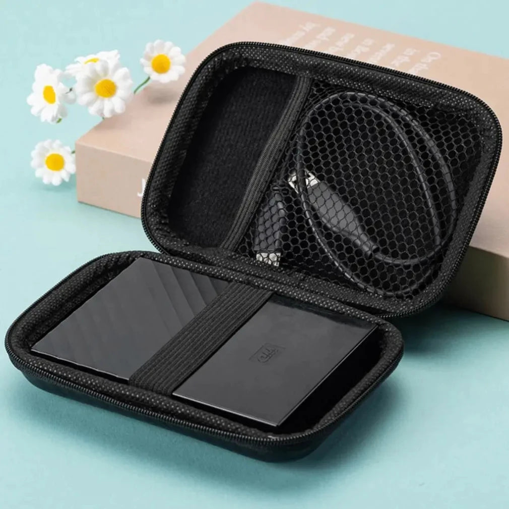 Portable EVA Phone Charger Shaver Zipper Bag Protection Case Hard Disk Data Cable Headphone Storage Pocket Pouch Zpaxo