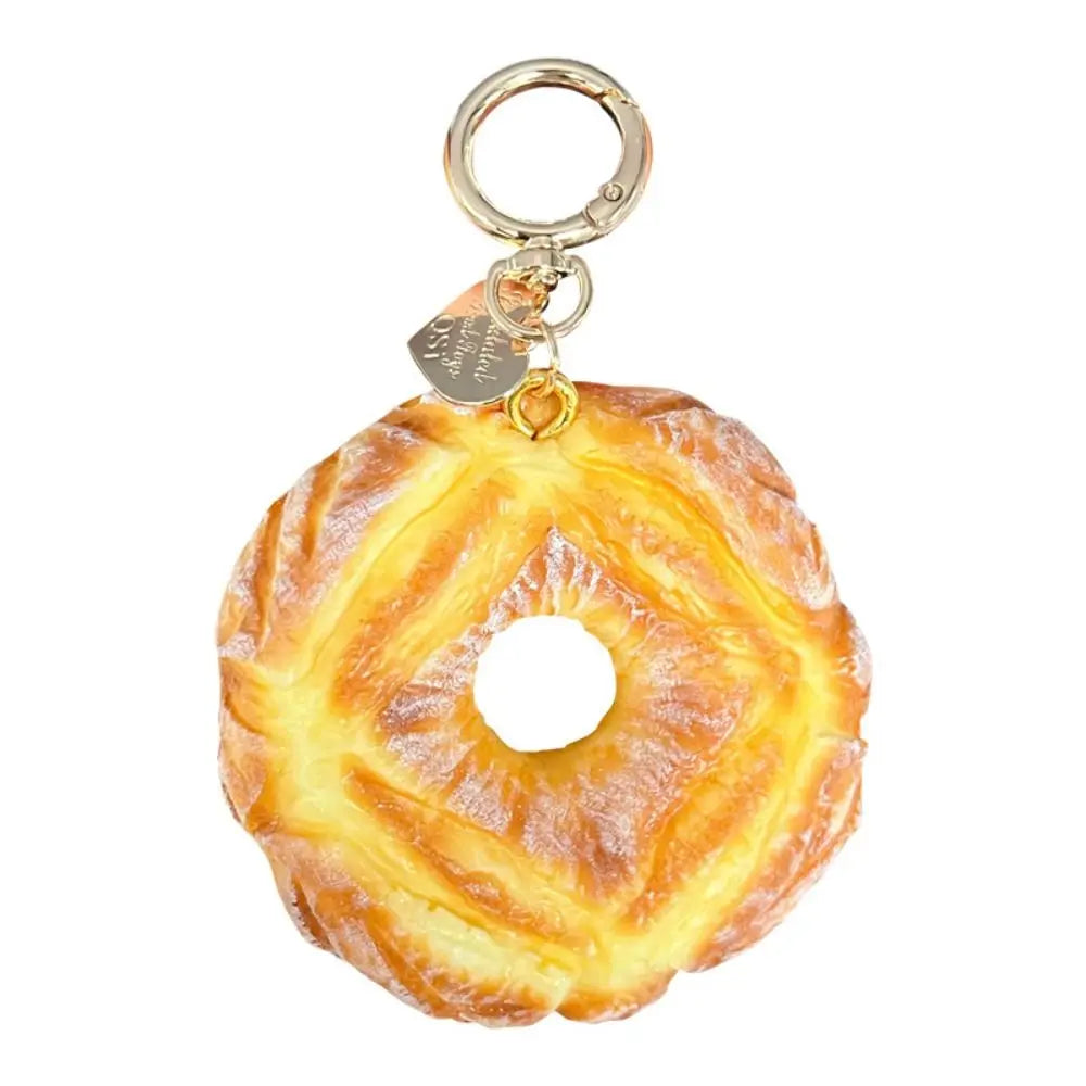 Realistic Bread Squishy Keychain Slow-rebound Mini-size Simulation Zpaxo