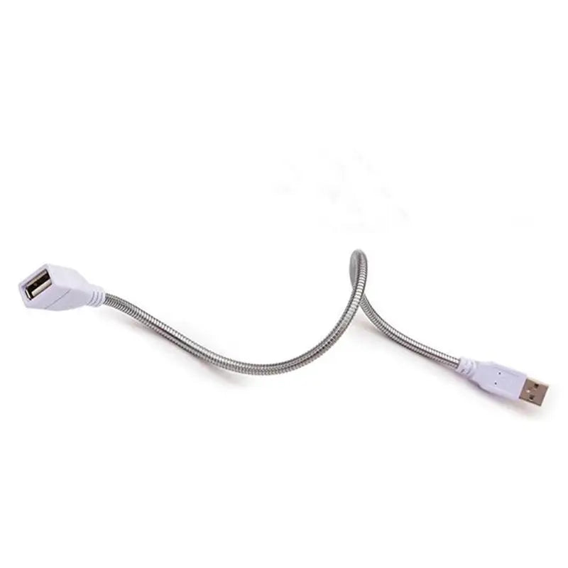 USB Desk Lamp Power Cable Extension Cord Flexible Metal Hose Zpaxo