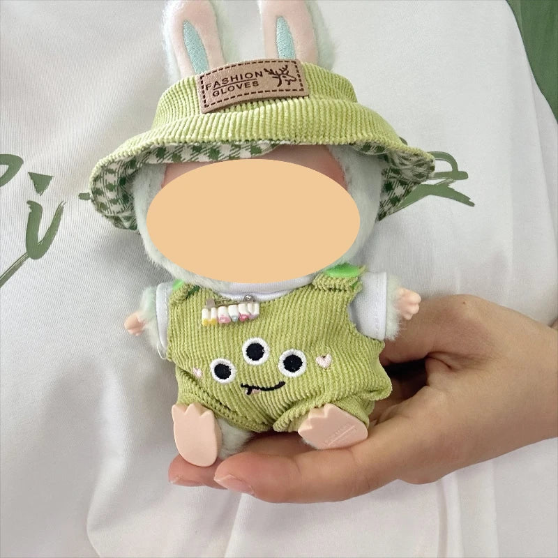 17cm Mini Plush Doll Clothes – Kpop Labubu II Outfit Gift Doll Outfit Accessories Zpaxo