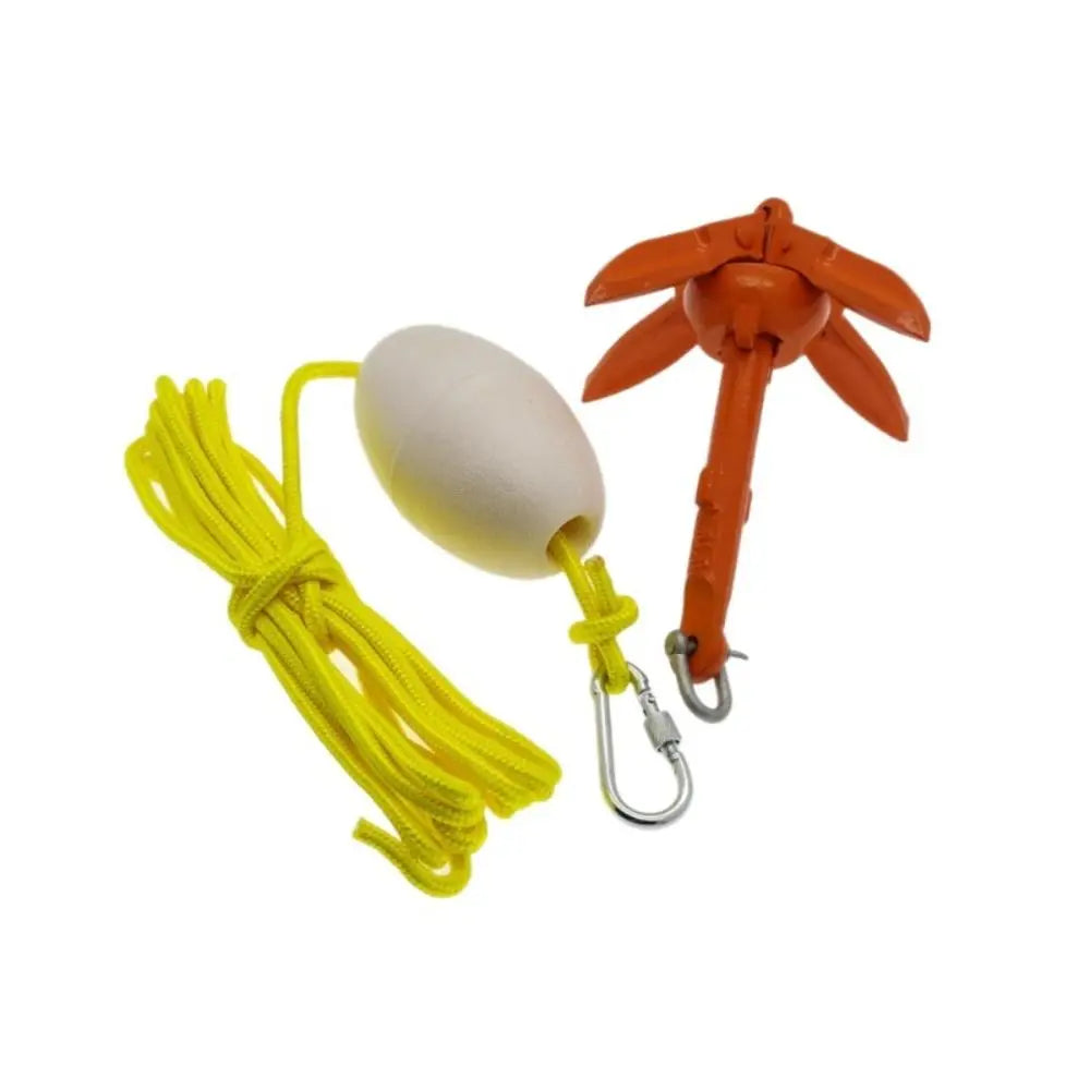 Aluminum Alloy Marine Kayak Anchor Portable Folding Design Rope Buoy Zpaxo