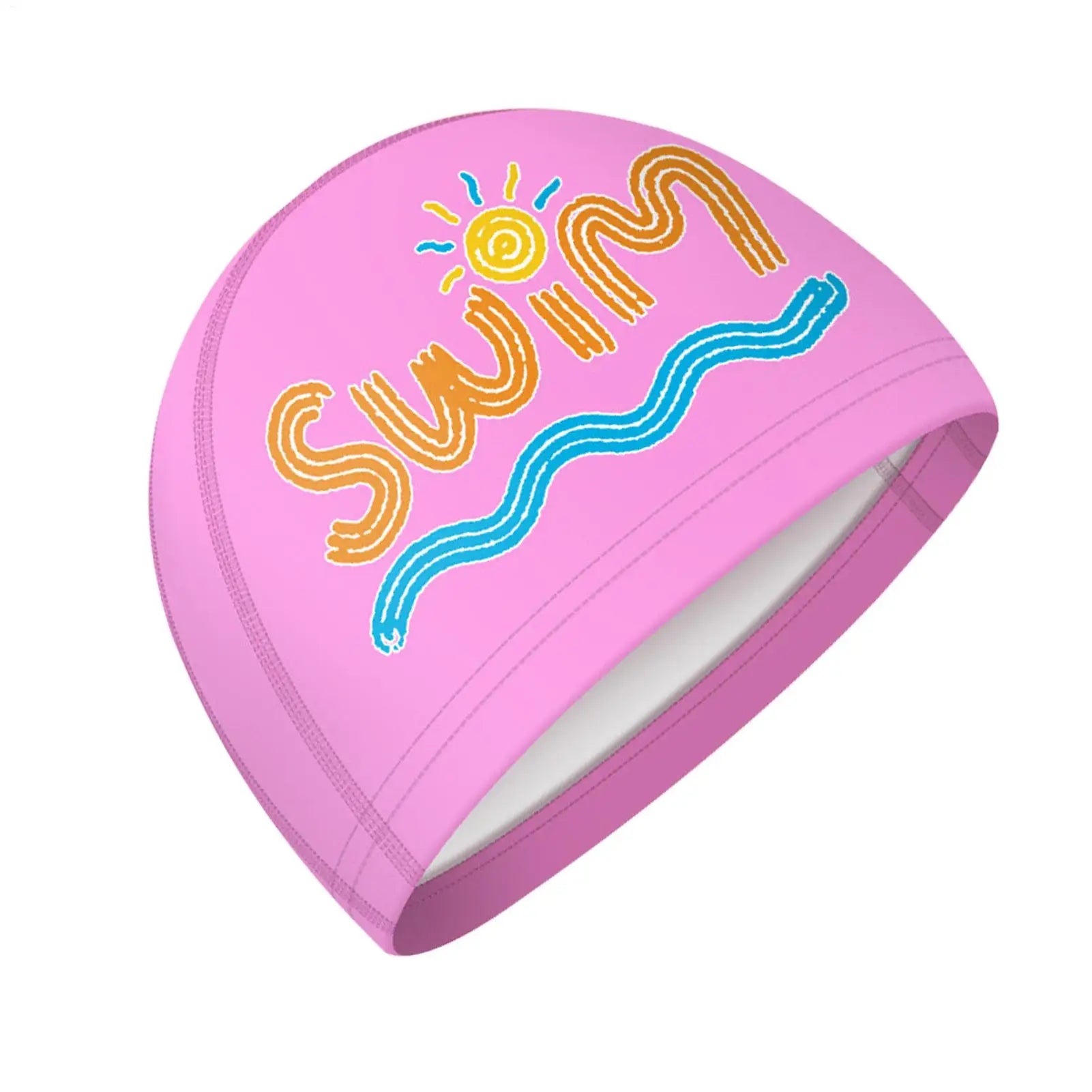 Kids Swimming Caps Cute Cartoon Elastic Silicone Boys and Girls Swimming Gear Long Hair Waterproof Ear sProtection Swim Caps Zpaxo