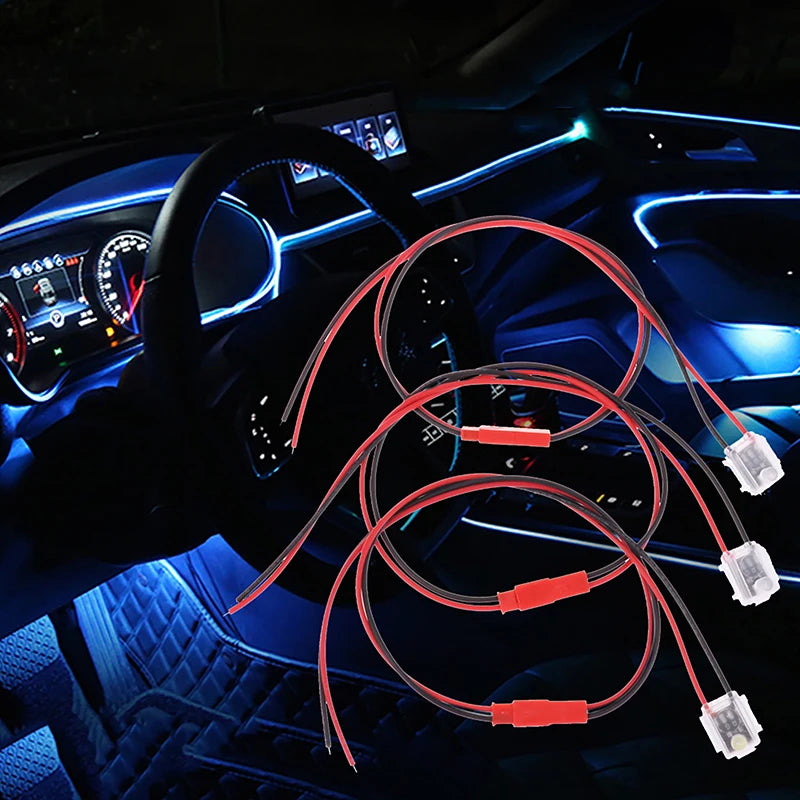 LED Ambient Light Transparent Lamp Body Circular Car Inner Bowl Door