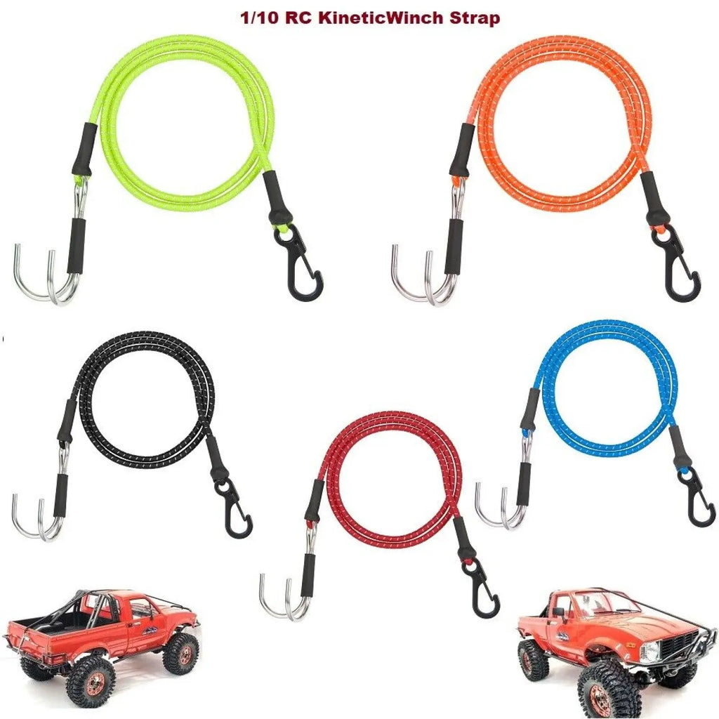 Elastic 1 10 RC Off-road Kinetic Winch Strap Hook Axial SCX10 Traxxas