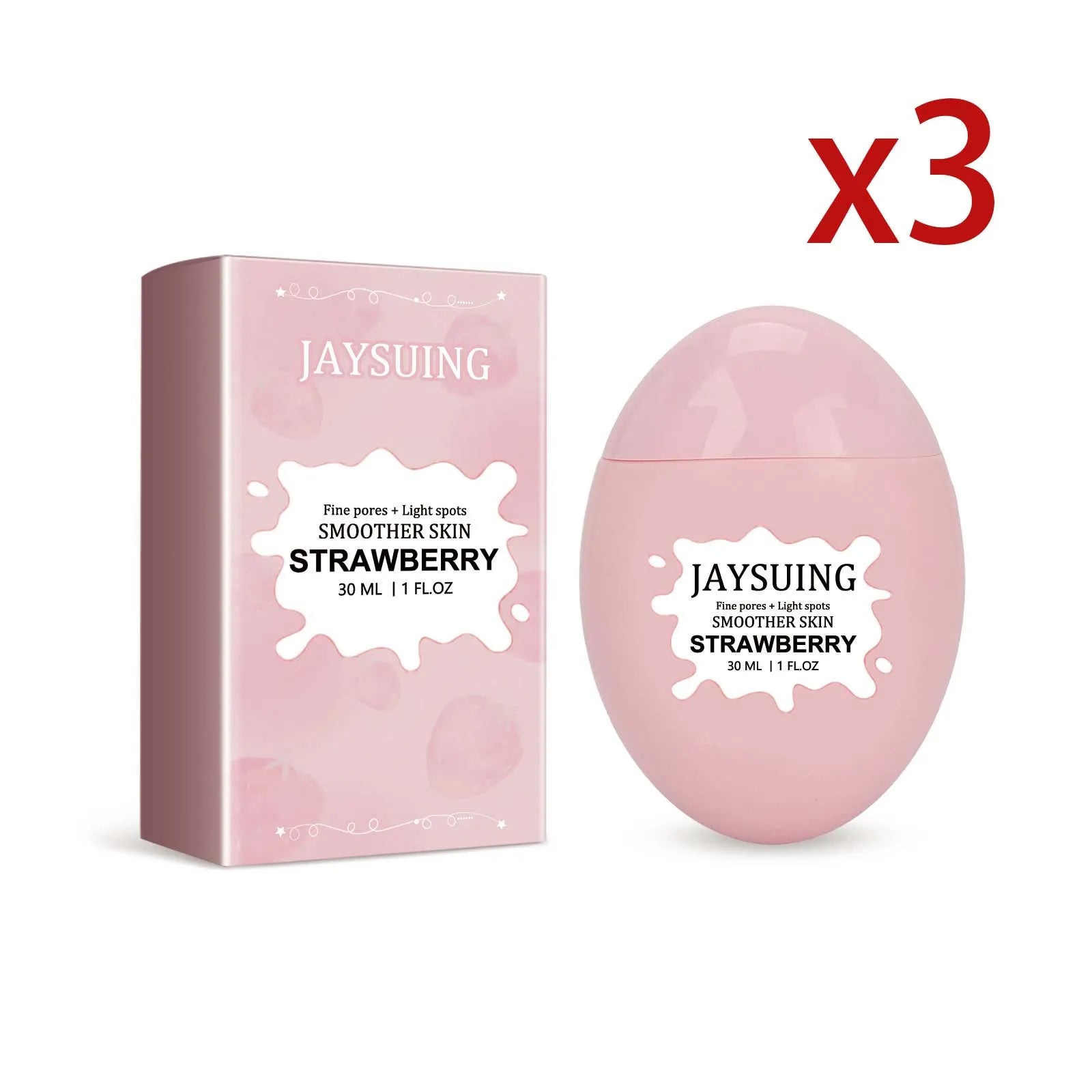 Vitamin C Strawberry Facial Serum – Brighten & Shrink Pores Facial Essence Serum Zpaxo 3x30ml 30ml