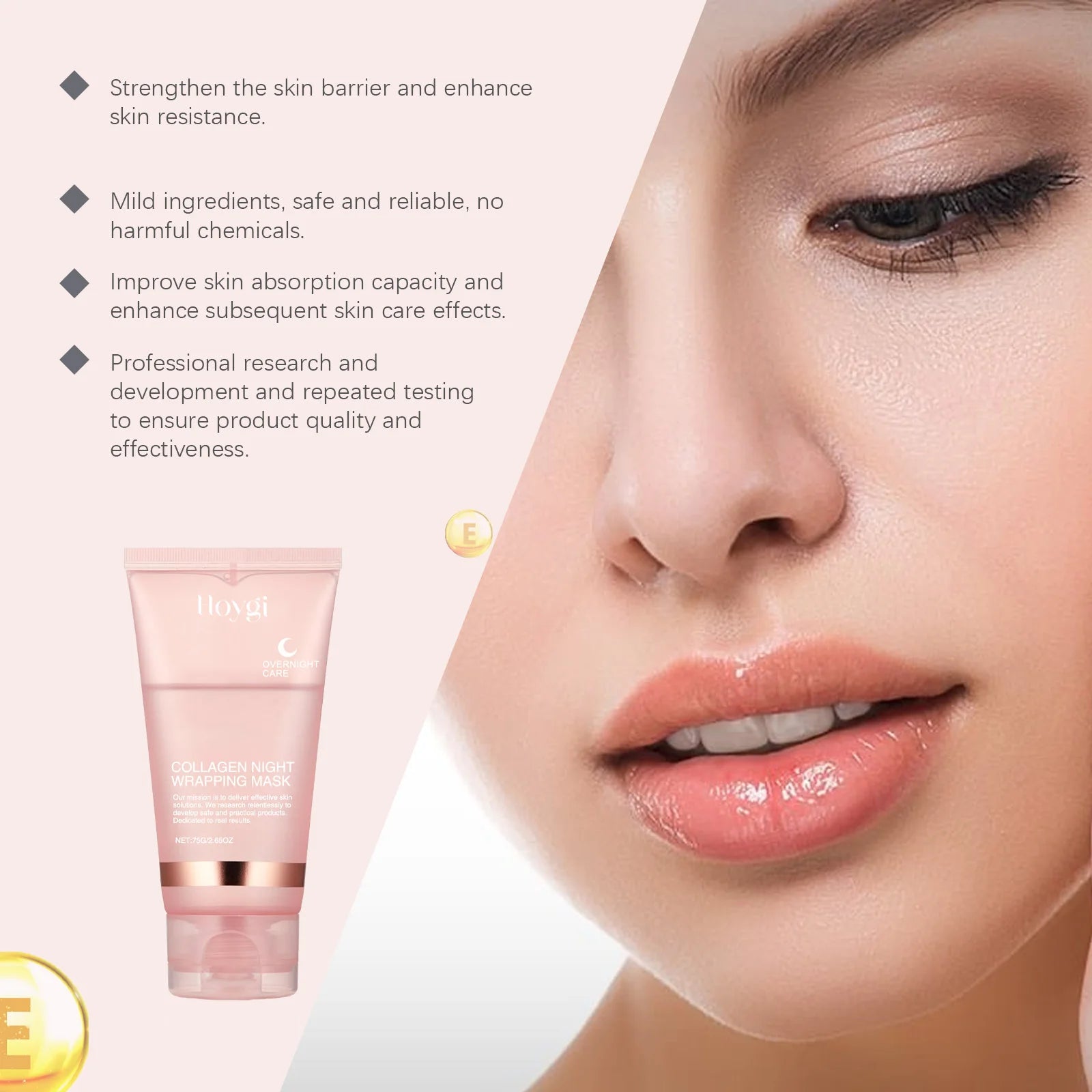 Hoygi Collagen Peel-Off Overnight Mask – Anti-Wrinkle Face Mask Collagen Peel-Off Mask Zpaxo
