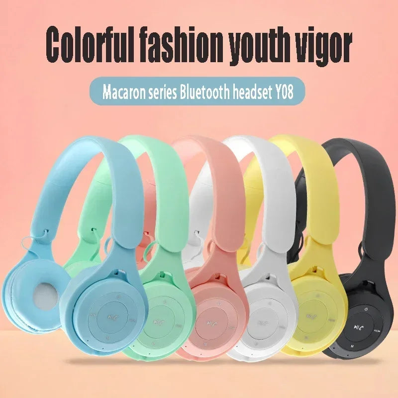 Stereo Y08 Headset 5 3 Bluetooth Folding Wireless Sports Earphone