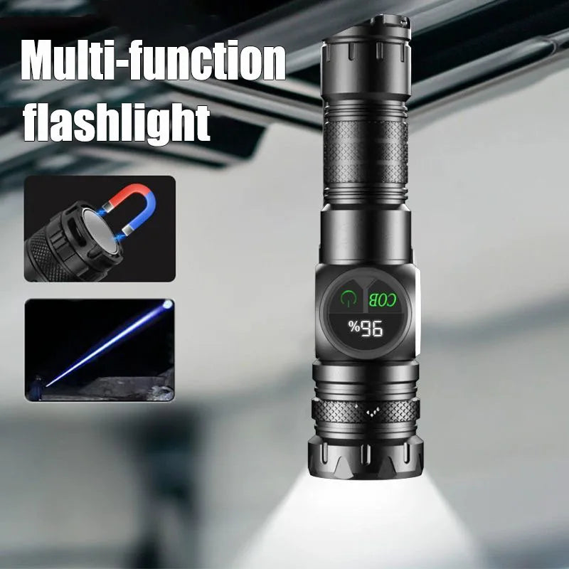 Mikenoon LED Tactical Flashlight – USB Rechargeable, 500m Range LED Tactical Flashlight Zpaxo