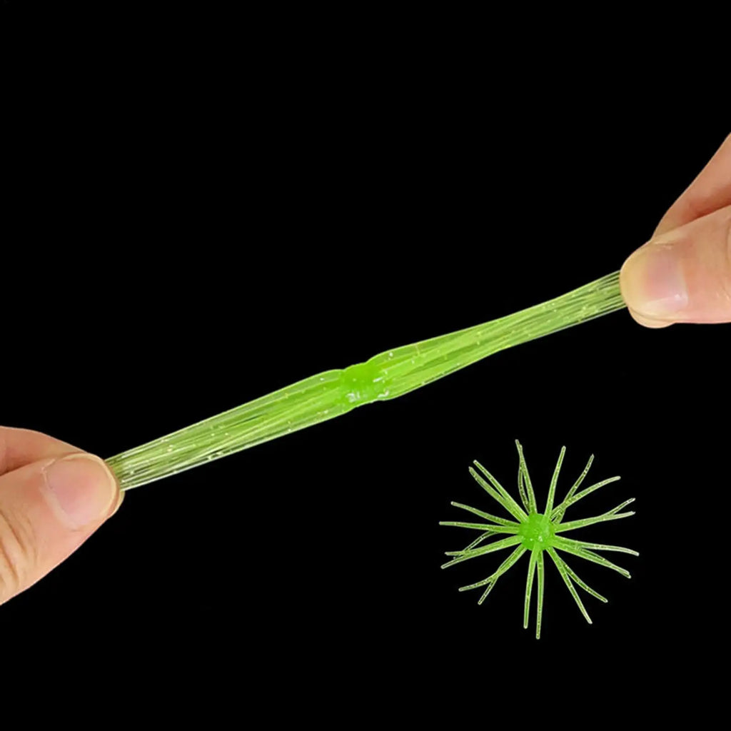 Fishing Lures Realistic Beginner Friendly Soft Floating Simulation Sea Urchin Bait for Fresh Water Saltwater Lake River Sea Zpaxo